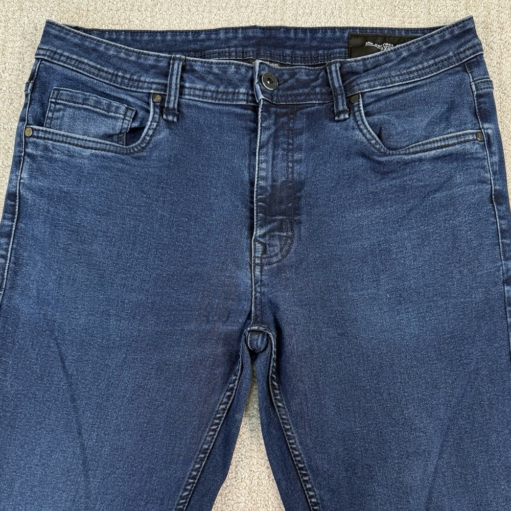 The Perfect Jean NYC Men's 35x36 Slim Fit Stretch Dark Wash Denim Blue Jeans
